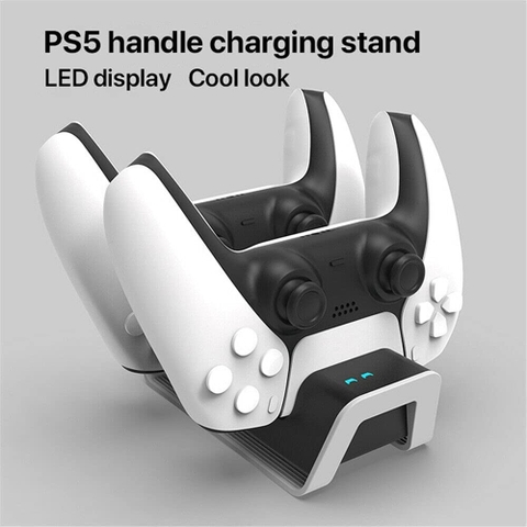 Đế sạc bộ điều khiển PGTECH PS5 có đầu chuyển đổi tiếp điểm Charging Base P5 Dual Controller GP-502