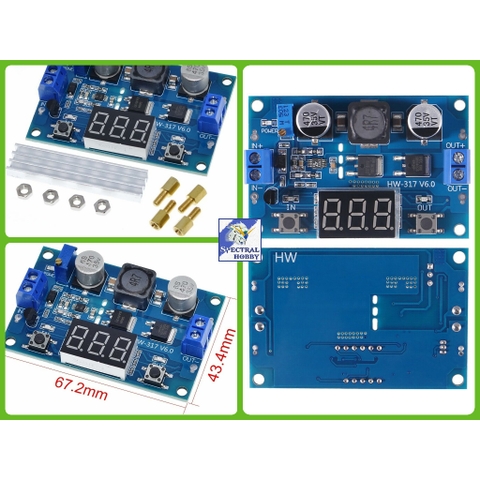 Mạch tăng áp DC Boost 100W 3.5-35V màn hiển thị kĩ thuật số LTC1871 HW-317