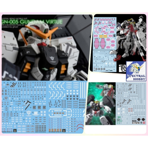 Decal nước dán mô hình VIRTUE Nadleeh MG HG các loại Water sticker