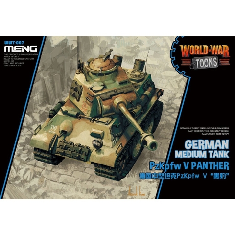 Mô hình lắp ráp WORLD WAR TOONS GERMAN MEDIUM TANK PZKPFW V PANTHER MENG