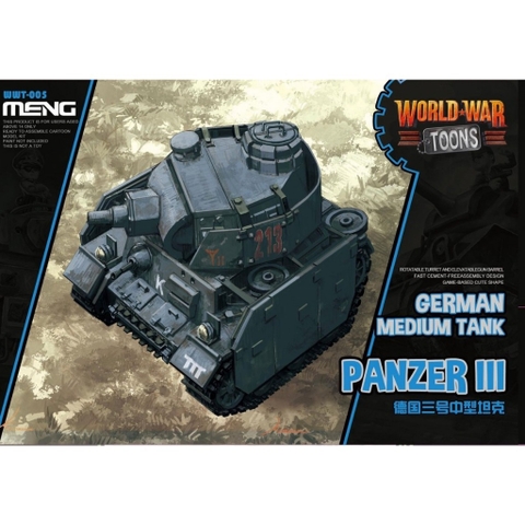 Mô hình lắp ráp World War Toons German Medium Tank Panzer III MENG WWT-005