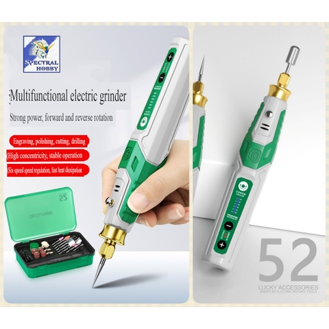 Máy khoan mài mini cầm tay đa năng 2 chiều 6 tốc độ DEGUQMNT-992808 rechargeable electric grinder