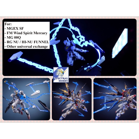 Phụ kiện mô hình Miaowu Effect Floating Funnel Cannon Ring cho MGEX FM HG RG (Strike freedom Mercury Aerial nu hi-nu)