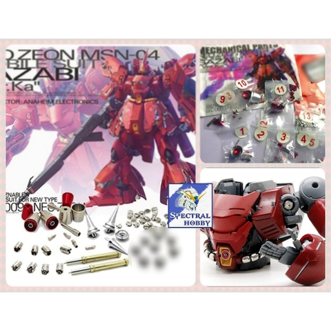 Phụ kiện độ custom Metal Part cho mô hình MG SAZABI