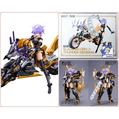 Mô hình lắp ráp Action Figure TKB-02 1/10 BLACK BICORN X THUNDER GENERAL girl armor