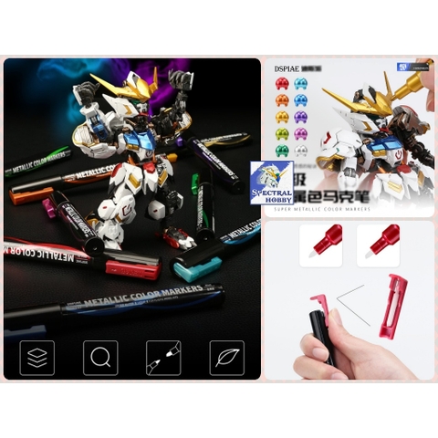 Bút sơn mô hình Dspiae Metallic color gundam marker pen MKA