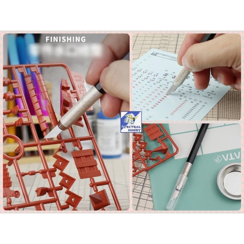 Dụng cụ dao mô hình kỹ thuật UStar Wide Pen Knife with 15 blades UA91900