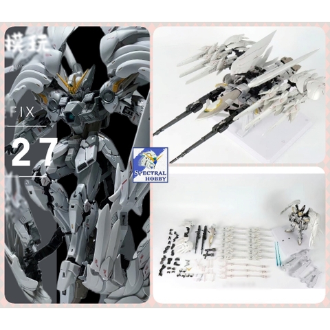 Mô hình lắp ráp MG 8827 Wing Gundam Snow White Prelude 1/100 Daban (Metal Frame)