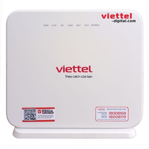 Bộ phát Home Wifi mesh Viettel Dasan W520ce 2 băng tần 2.4 - 5 Ghz Kích sóng, Repeater, Roaming