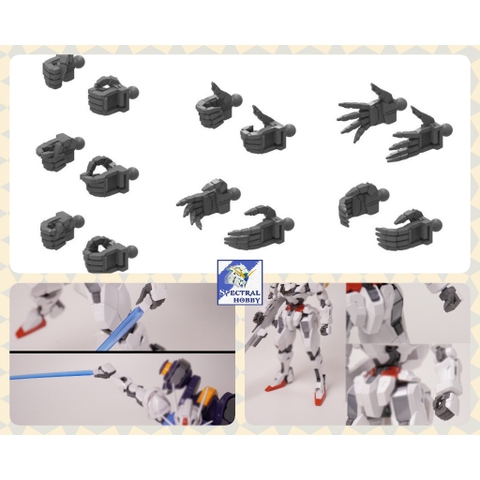 Phụ kiện bộ tay tĩnh HG 1/144 hand gundam Witch Mercury aerial Lfrith các loại