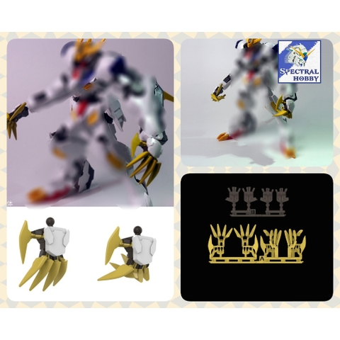 Phụ kiện mô hình bộ bàn tay tĩnh cho HG 1/144 Barbatos Rex