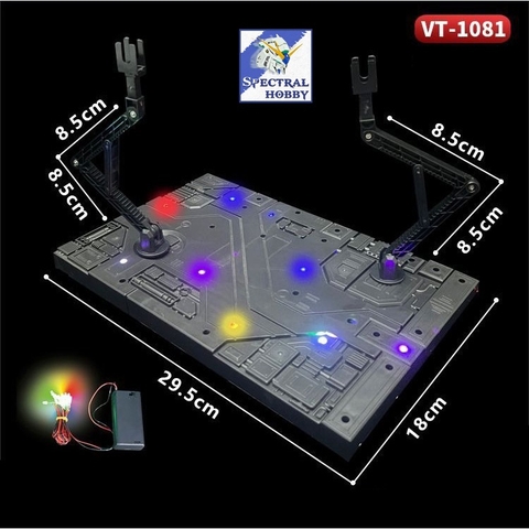 Đế giá đỡ mô hình VT-1081 Action Base Combat battle MG HG RG BB gundam figure VT1081 VT1082 kèm bộ led nháy