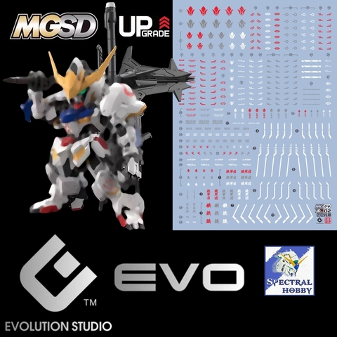 Decal nước dán mô hình mgsd barbatos freedom các loại - water sticker