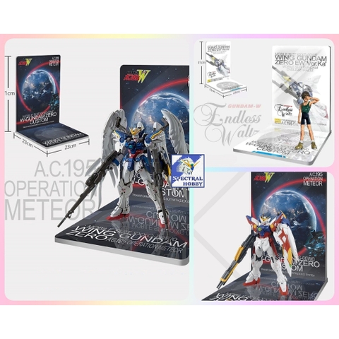 Đế Base Stand THEME FLOOR BACKDROP cho Wing zero Custom mg hg rg (không kèm mô hình)