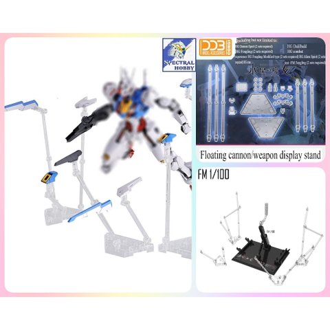 Đế giá đỡ DDB display stand cho mô hình Witch Mercury HG 1/144 FM 1/100 FLOATING CANNON WEAPONS effect