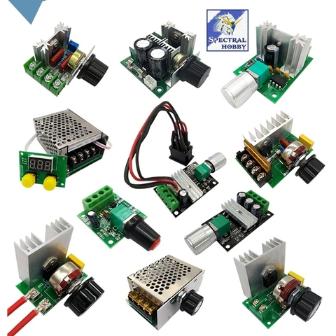 Bộ điều chỉnh tốc độ 400W 12v-40v 10A chiết áp điều tốc Mạch dimmer PWM DC MOTOR