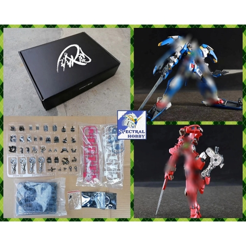 Phụ kiện bộ độ metal frame cho Mg Exia R123 Avalanche / Astraea / dark master / Amazing Alloy Skeleton (kèm led)