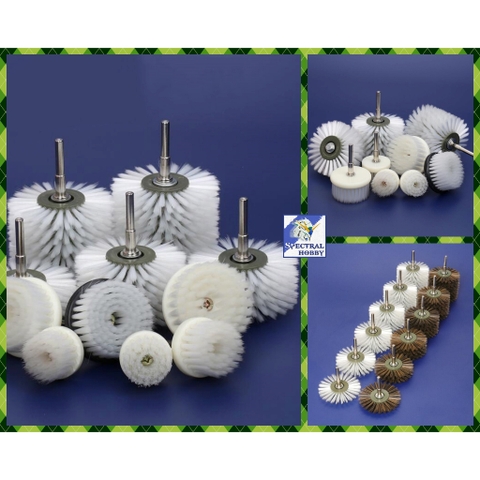 Bàn chải nano than tre đánh bóng, vệ sinh làm sạch bụi 6mm các loại brush head, nano brush, walnut diamond brush