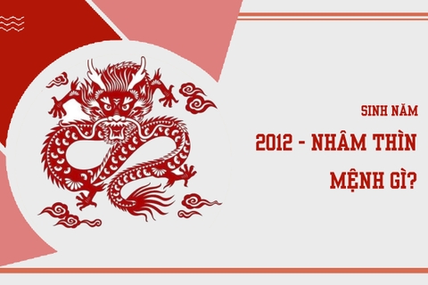 Sinh năm 2012 mệnh gì ? hợp màu nào ?