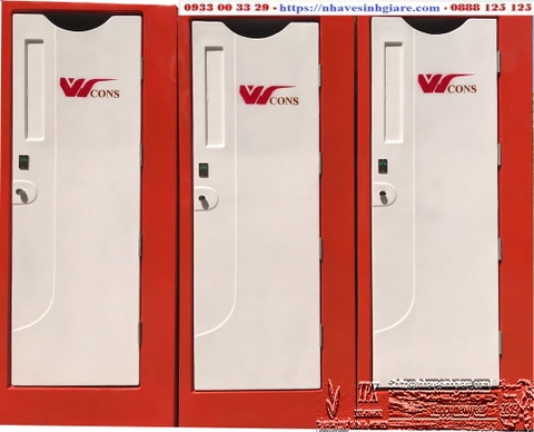 Nhà Vệ Sinh Di Động Composite VS.1C TPX Màu Đỏ