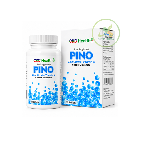Viên uống PINO bổ sung Vitamin C, Kẽm và Đồng – Hỗ trợ tăng cường sức đề kháng