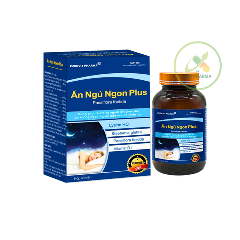 Viên Uống Ăn Ngủ Ngon Plus - Hỗ Trợ Ngủ Sâu Giấc, Giảm Mệt Mỏi Hộp 30 Viên