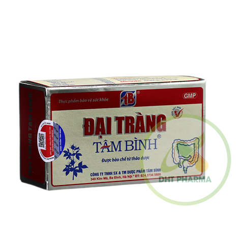 Đại Tràng Tâm Bình hỗ trợ giảm các triệu chứng của viêm đại tràng cấp và mạn tính (Hộp 5 vỉ x 12 viên)