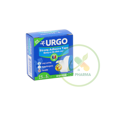 Băng keo Urgosyval Thái Lan băng vết thương (Hộp 1 cuộn 2,5cm x5m)