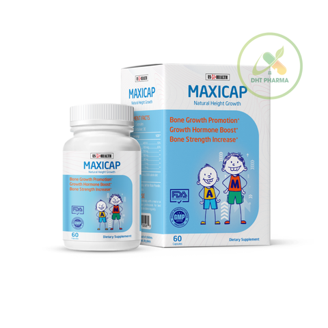 Maxicap Natural Height Growth – Hỗ Trợ Phát Triển Chiều Cao, Xương Khớp Và Thể Chất Cho Trẻ Lọ 60 Viên