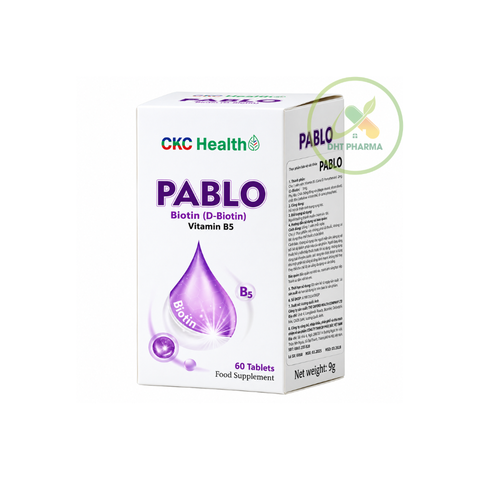 PABLO Biotin (D-Biotin) & Vitamin B5 – Hỗ trợ cải thiện tình trạng rụng tóc