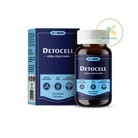 Detocell Herbal Colon Cleanse – Hỗ Trợ Nhuận Tràng, Tiêu Hóa Khỏe, Giảm Đầy Bụng Khó Tiêu, Hộp 30 Viên