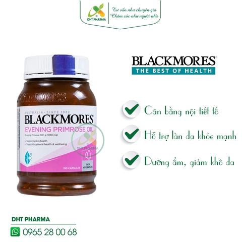 Tinh dầu Hoa Anh Thảo Blackmores Evening Primrose Oil (Lọ 190 viên)