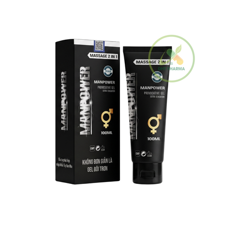Gel Bôi Trơn MANPOWER 100ml - 100% Gốc Nước, Hỗ Trợ Giảm Khô Rát Hiệu Quả