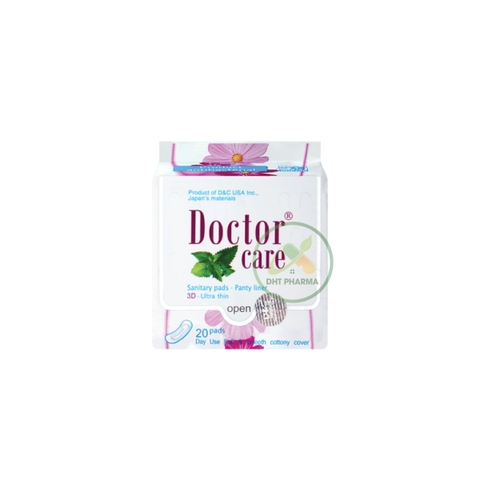 Băng vệ sinh hàng ngày Doctor Care tinh chất thảo dược siêu mỏng, siêu thấm, siêu chống tràn (Gói 20 miếng)