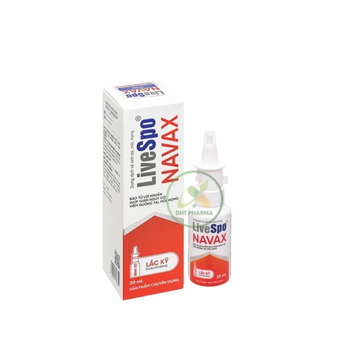 Bào tử lợi khuẩn LiveSpo NAVAX dung dịch vệ sinh tai mũi họng hàng ngày (Chai 20ml)