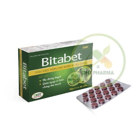 Bitabet thảo dược dành cho người tiểu đường (Hộp 2vỉ x20 viên)
