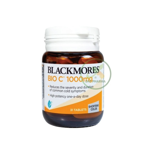 Blackmores BIO C 1000mg bổ sung vitamin C hỗ trợ tăng cường sức khỏe (Lọ 31 viên)