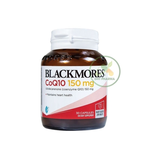 Blackmores CoQ10 150mg hỗ trợ chống oxy hóa duy trì sức khỏe tim (Lọ 30 viên)