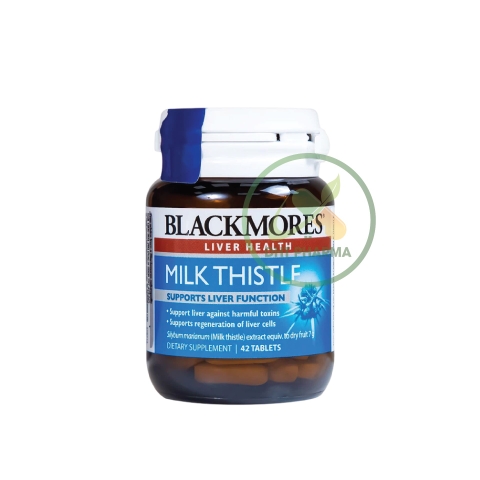 Blackmores Milk Thistle Liver Health hỗ trợ bảo vệ gan, phục hồi tế bào gan (Lọ 42 viên)