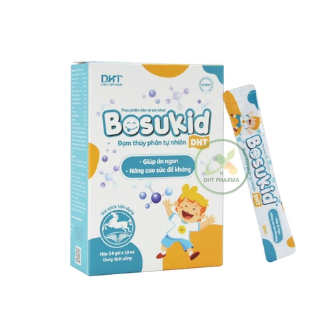 Bosukid DHT tăng cường sức đề kháng, cho bé phát triển khỏe mạnh (Hộp 14 gói stick)