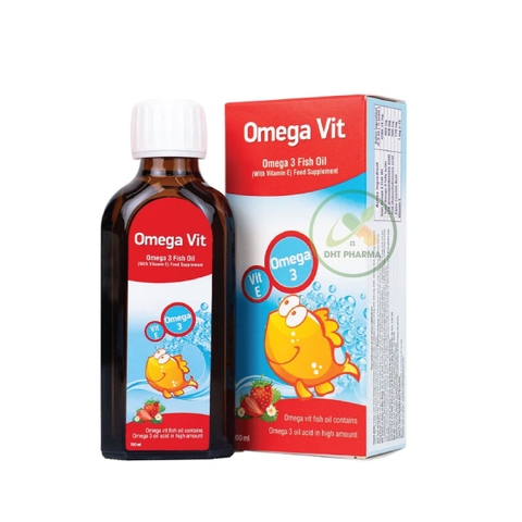 Dầu cá Siro Omega Vit Botafarma hỗ trợ tăng khả năng chống oxy hóa, tốt cho não bộ và mắt