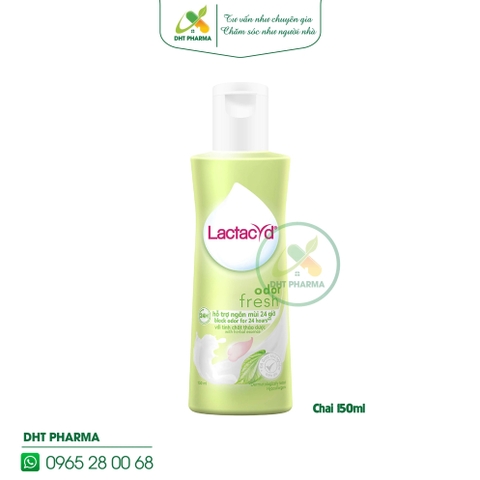Dung dịch vệ sinh Lactacyd Odor Fresh Trầu Không hỗ trợ ngăn mùi 24h