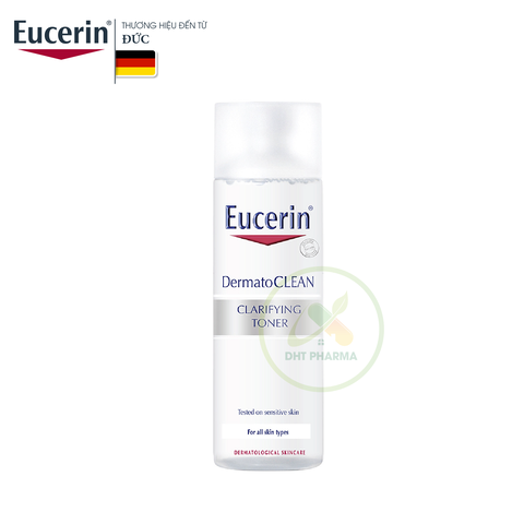 Nước Cân Bằng Cho Da Nhạy Cảm Eucerin DermatoCLEAN Clarifying Toner (Chai 200ml)