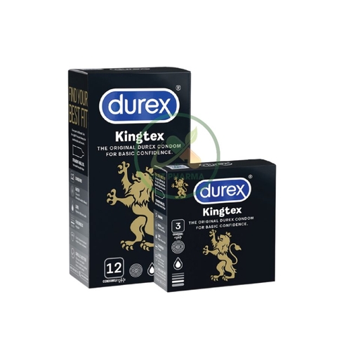 Bao Cao Su Durex Kingtex ôm sát, vừa vặn mang đến cảm giác tự nhiên