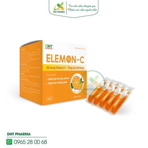 Elemon C Tăng cường sức đề kháng cho trẻ (Hộp 4 vỉ x 5 ống x 10ml)