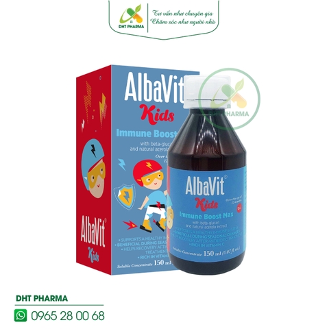 Siro Albavit Kids Immune Bost hỗ trợ tăng đề kháng (Chai 150ml)