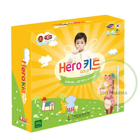 HeroKid Gold hỗ trợ tăng cường sức đề kháng, giúp xương chắc khỏe (Hộp 30 gói)