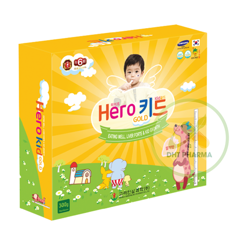 Hero Kid Gold hỗ trợ tăng cường sức đề kháng, giúp xương chắc khỏe (Hộp 30 gói)
