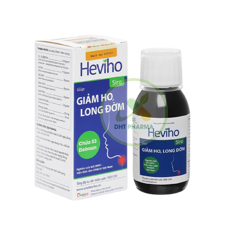 Siro ho Heviho Thái Minh hỗ trợ giảm ho, long đờm (Lọ 100ml)