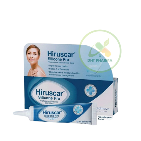 Gel mờ sẹo Hiruscar Silicon Pro (Hộp 1 tube 4g)